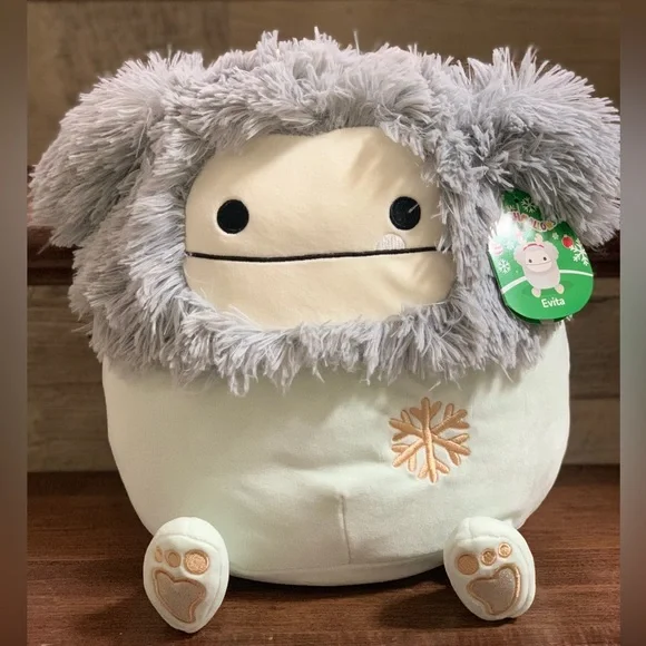 Evita the Bigfoot is a grey Squishmallows Size 12” - NEW - Picture 2 of 7